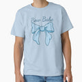 Bow Babe | Cute Blue Ribbon Coquette Typography Design by Rush2Buy