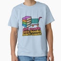 Girl Math Says Books Don't Count Funny Book Lover Design by BookedAndDesign