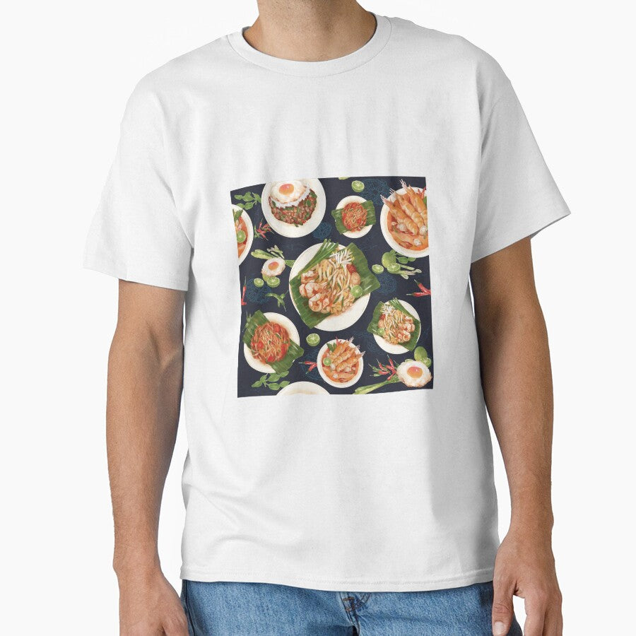 Seamless pattern of traditional Thai Food. by shamiss