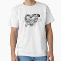 Love is a Glitch Chrome Heart Cyberpunk Y2K Aesthetic by MarCinu Art