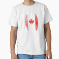 Canada Flag Fingerprint - It's in my DNA Canadian by PartyShirts1
