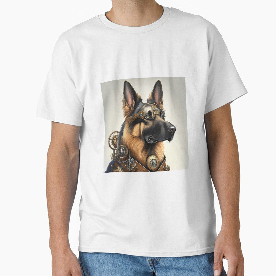 STEAMPUNK STYLE GERMAN SHEPHERD DOG by cubiask