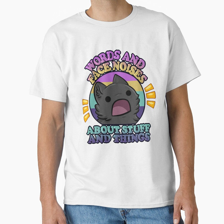 Funny ADHD Cat Shirt - Neurodivergent Humor - Chaotic Black Cat Goth Graphic - Alt Gamer Meme by ZomBPoofy