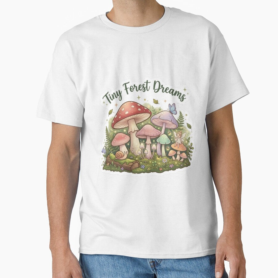 Tiny Forest Dreams Mushroom Sticker | Cute Cottagecore Aesthetic Fairy Mushrooms | Whimsical Nature Art by Velmora Studio