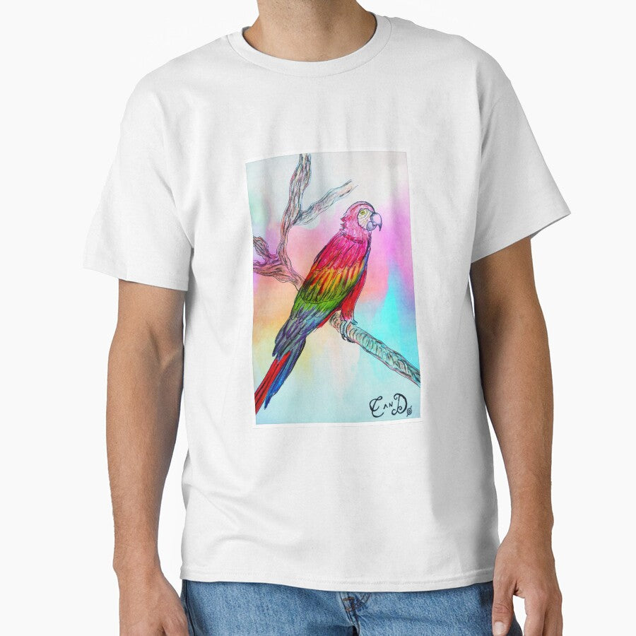 Colorful water colour background parrot by CanDo20