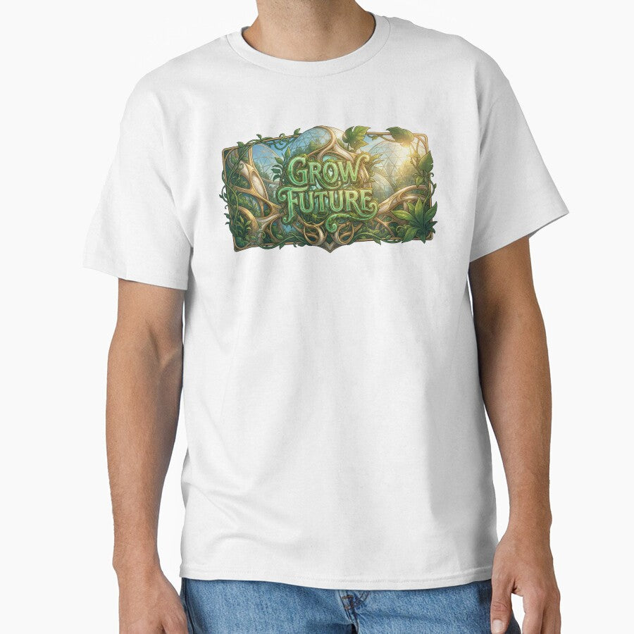Grow Future Solarpunk Art Nouveau Garden by MarCinu Art