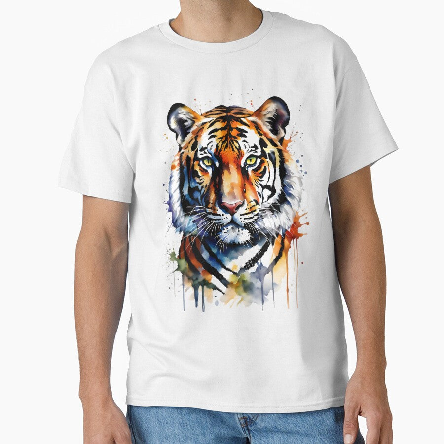 Colored Tiger Art by DegoPine  Art Studio
