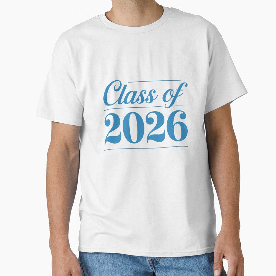 Class of 2026 Elegant Graduation Typography Design | Senior Graduate Gift by ABLAT-CREATIONS