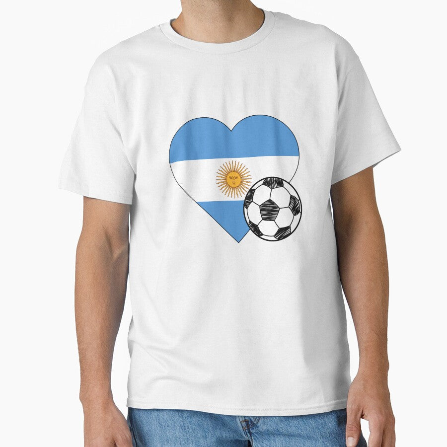 Argentina Soccer Heart Design by FinalScoreClub