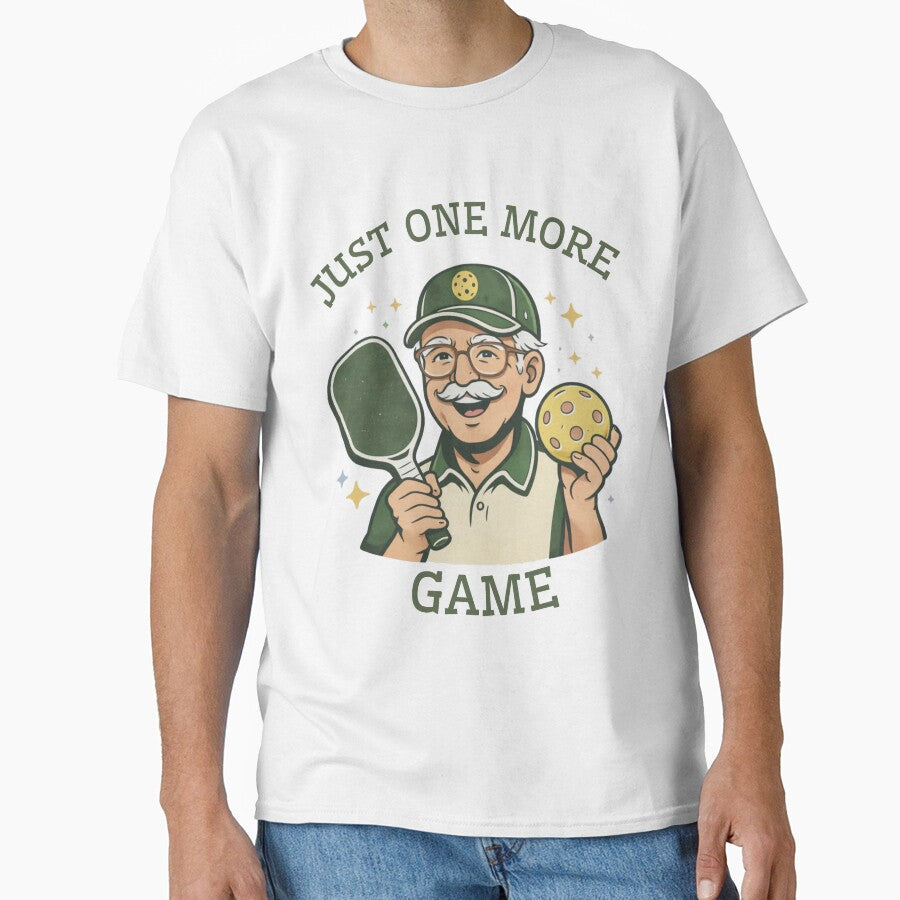 Just One More Game Pickleball Grandpa by HumanMess