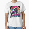 Synthwave Neon Motorcycle | Retro Futuristic Vaporwave Rider Art – 80s Aesthetic Vector T-Shirt Design by TLG-Supply