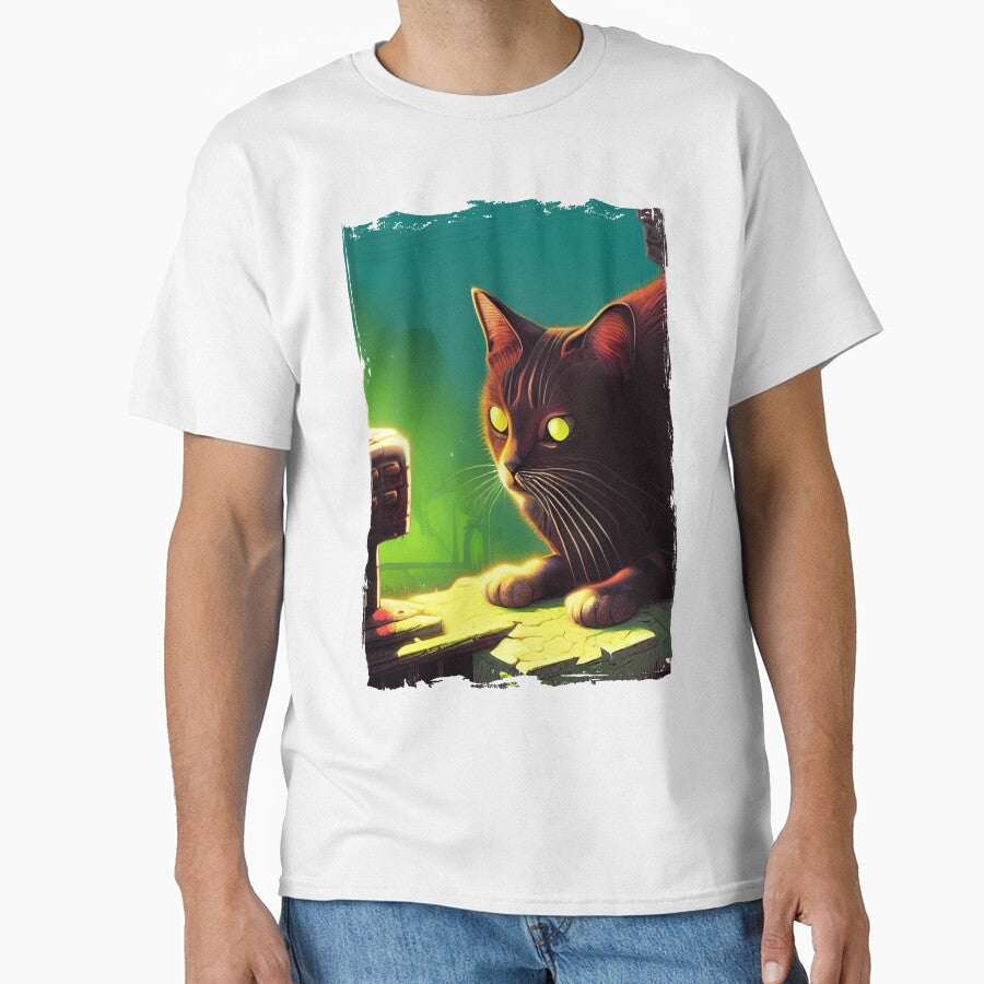 Sad Cat in Grunge 2 by GeminiDaydreamer