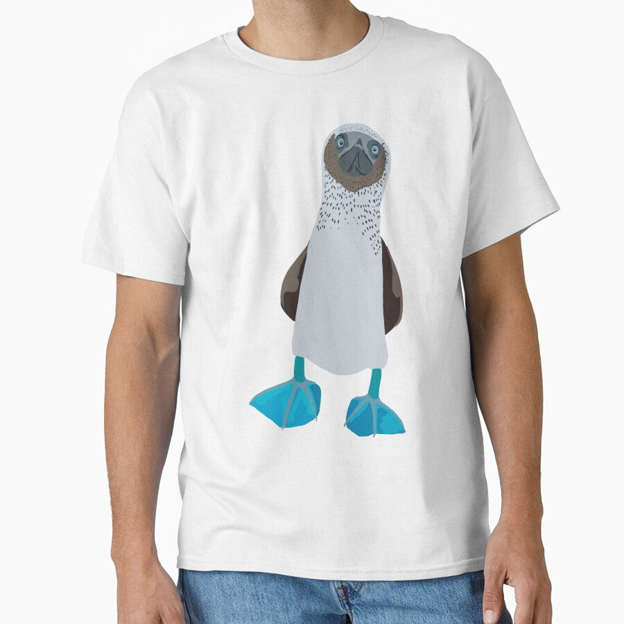 B is for Blue Footed Booby, Blue-Footed Booby Illustration – Iconic Tropical Seabird Artwork by PrettylittlepastelUk