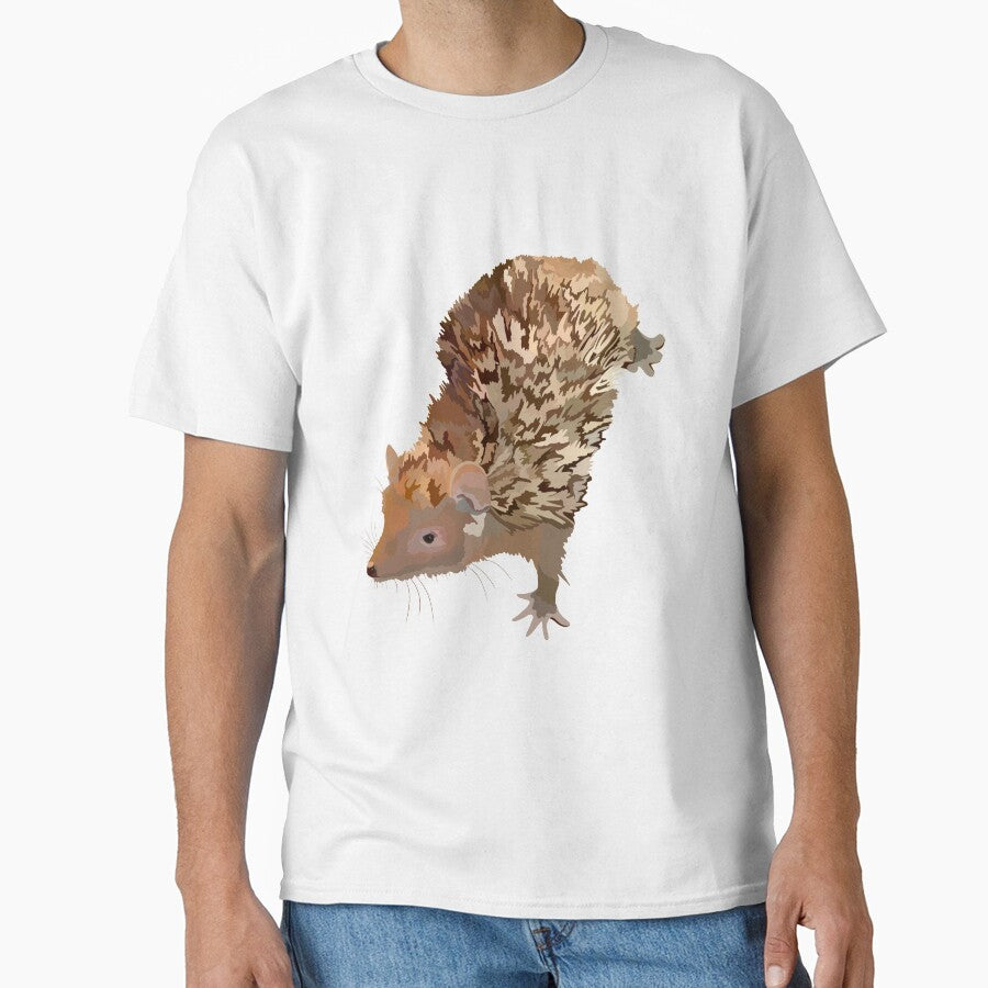 L is for Lesser Tenrec,Lesser Tenrec Artwork – Unique Small Mammal Illustration and Madagascar Wildlife Design by PrettylittlepastelUk