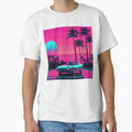 Synthwave Sunset Drive | Retro 80s Vaporwave Sports Car Sunset by LeguiStore
