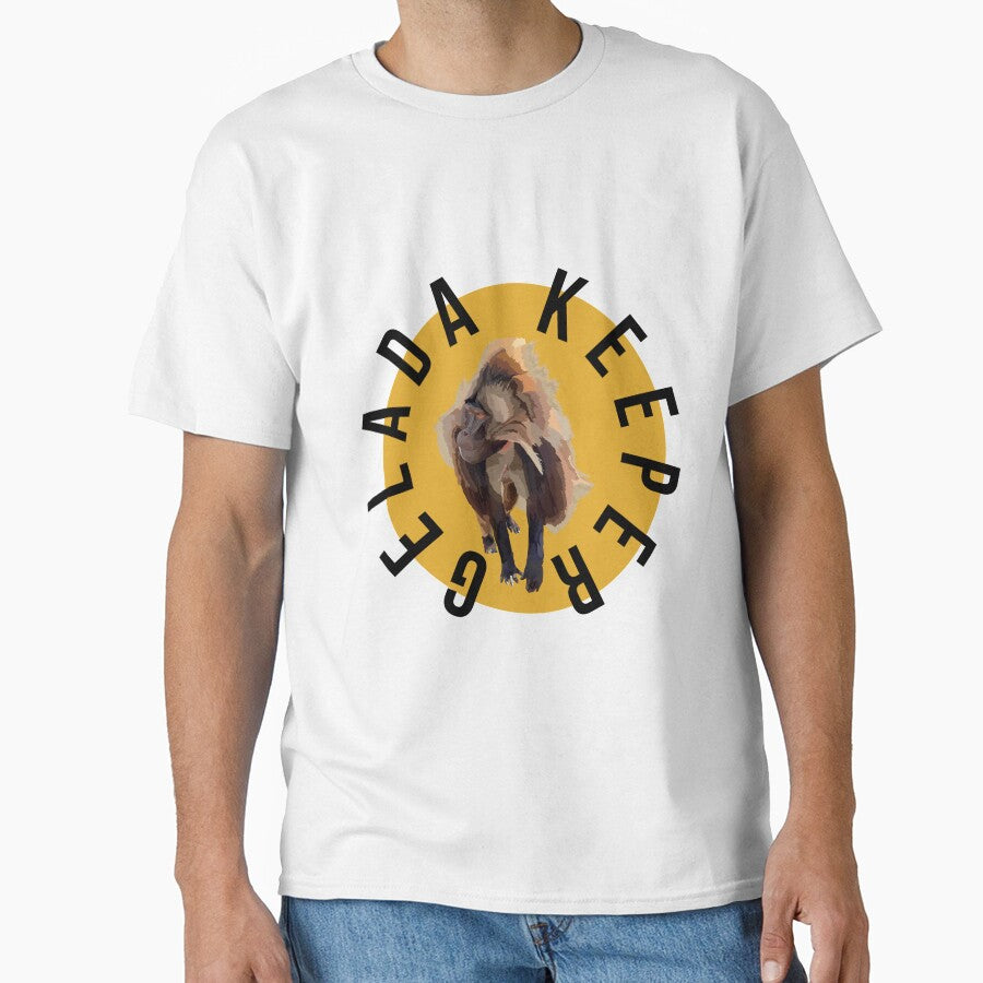 G is for Gelada Keeper,Gelada Keeper Design – Dedicated Primate Care and Wildlife Keeper Artwork by PrettylittlepastelUk