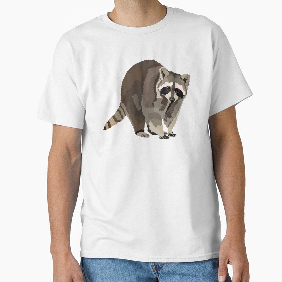R is for Raccoon,Raccoon Illustration – Playful North American Wildlife Art by PrettylittlepastelUk