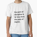 The Pain of Discipline HD Sticker – New Year Gym Motivation Regret vs Discipline Quote | 2026 new year goal and resolution by MillionaireGenZ ⭐⭐⭐⭐⭐ (5.0)