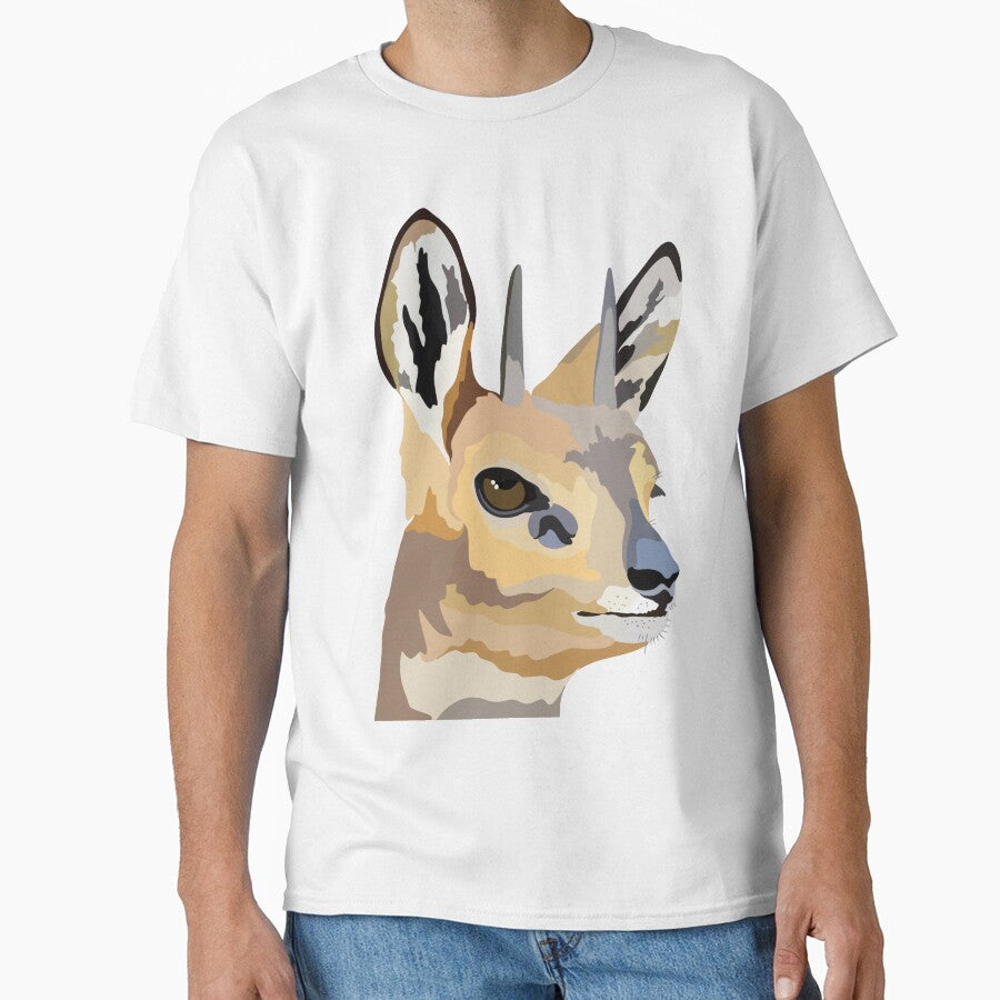 K is for Klipspringer, Klipspringer Illustration – Agile African Antelope Wildlife Art by PrettylittlepastelUk