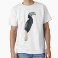 P is for Palawan Hornbill,Palawan Hornbill Illustration – Stunning Exotic Bird Art for Wildlife and Nature Lovers by PrettylittlepastelUk