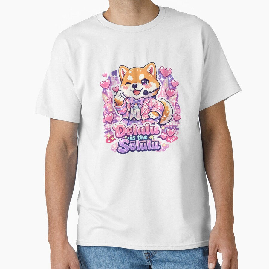 Delulu Idol Shiba Inu Sticker – Kawaii Anime Dog Idol Aesthetic by kawaii animal store (in Japan)