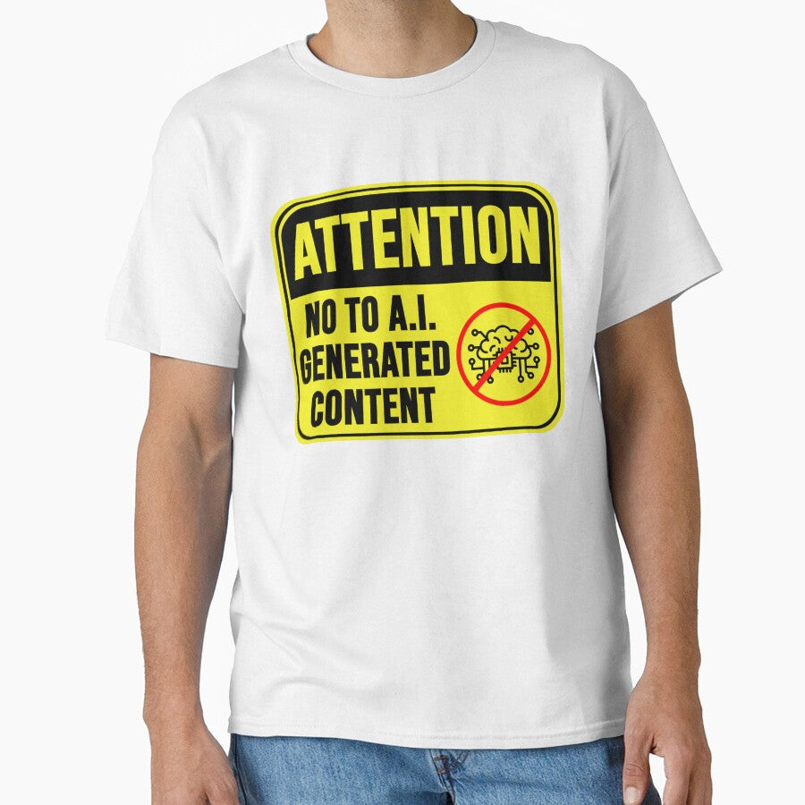 No To  A.I. Generated Content by MarkMySign