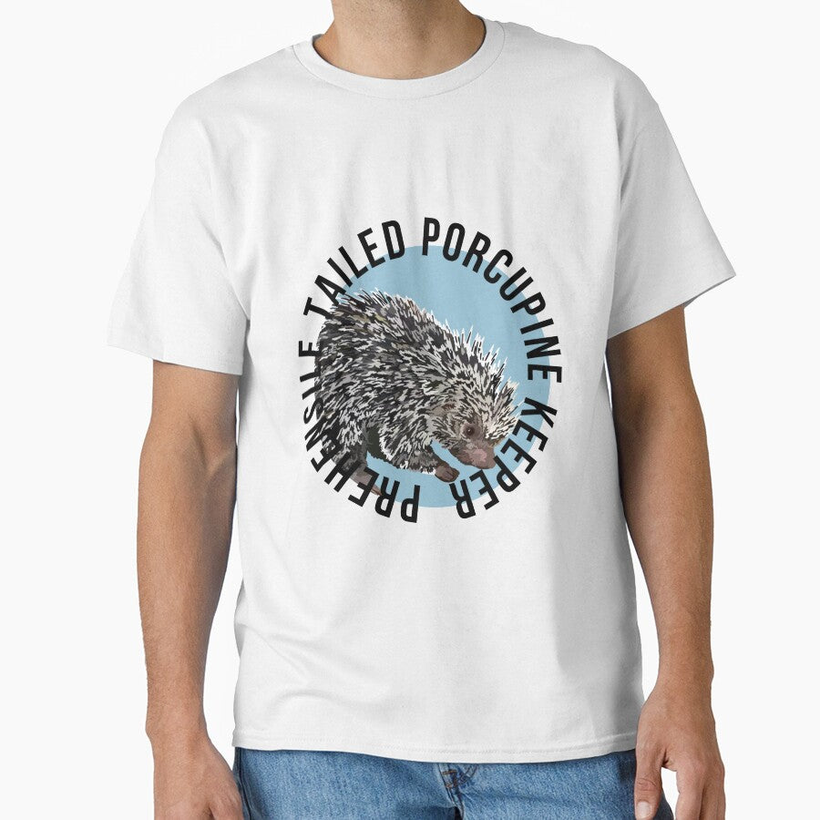P is for Prehensile Tailed Porcupine Keeper,Prehensile-Tailed Porcupine Keeper Design – Dedicated Care and Conservation of Unique Rodents Artwork by PrettylittlepastelUk