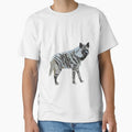 S is for Striped Hyena,Hyena Illustration – Bold and Wild African Carnivore Artwork by PrettylittlepastelUk
