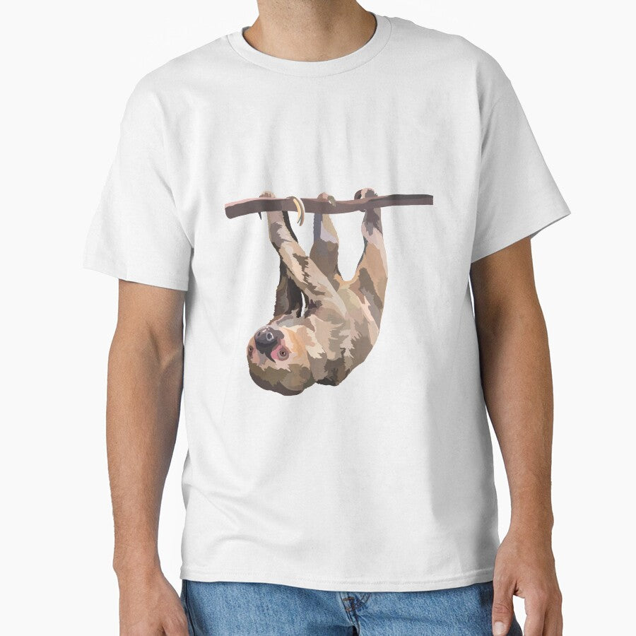 T is for Two Toed Sloth,Two-Toed Sloth Artwork – Gentle Mammal Illustration and Tropical Wildlife Design by PrettylittlepastelUk