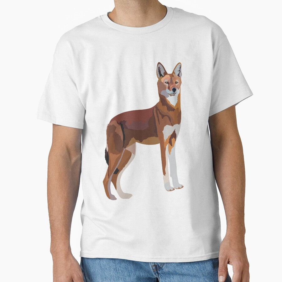 E is for Ethiopian Wolf,Ethiopian Wolf Illustration – Rare and Majestic African Canine Artwork by PrettylittlepastelUk