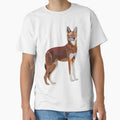 E is for Ethiopian Wolf,Ethiopian Wolf Illustration – Rare and Majestic African Canine Artwork by PrettylittlepastelUk