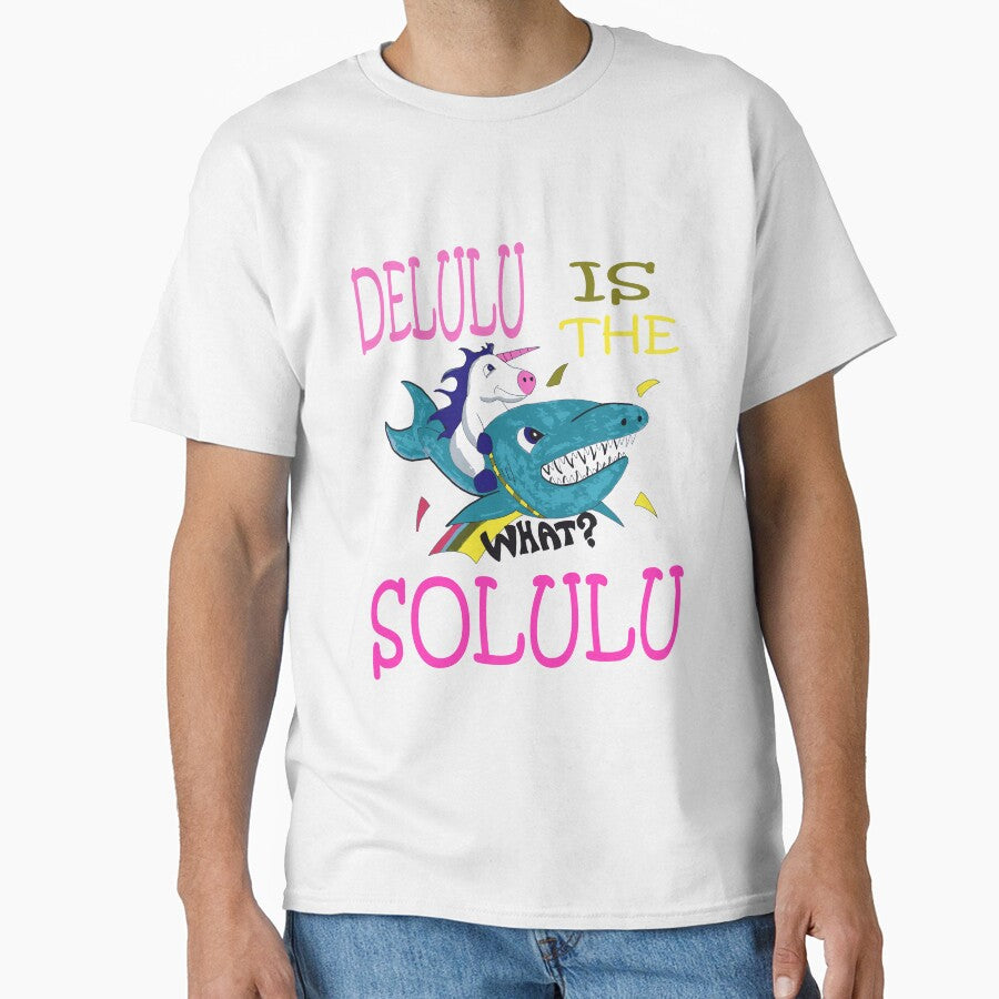 Delulu is the Solulu unicorn riding shark by FilMate