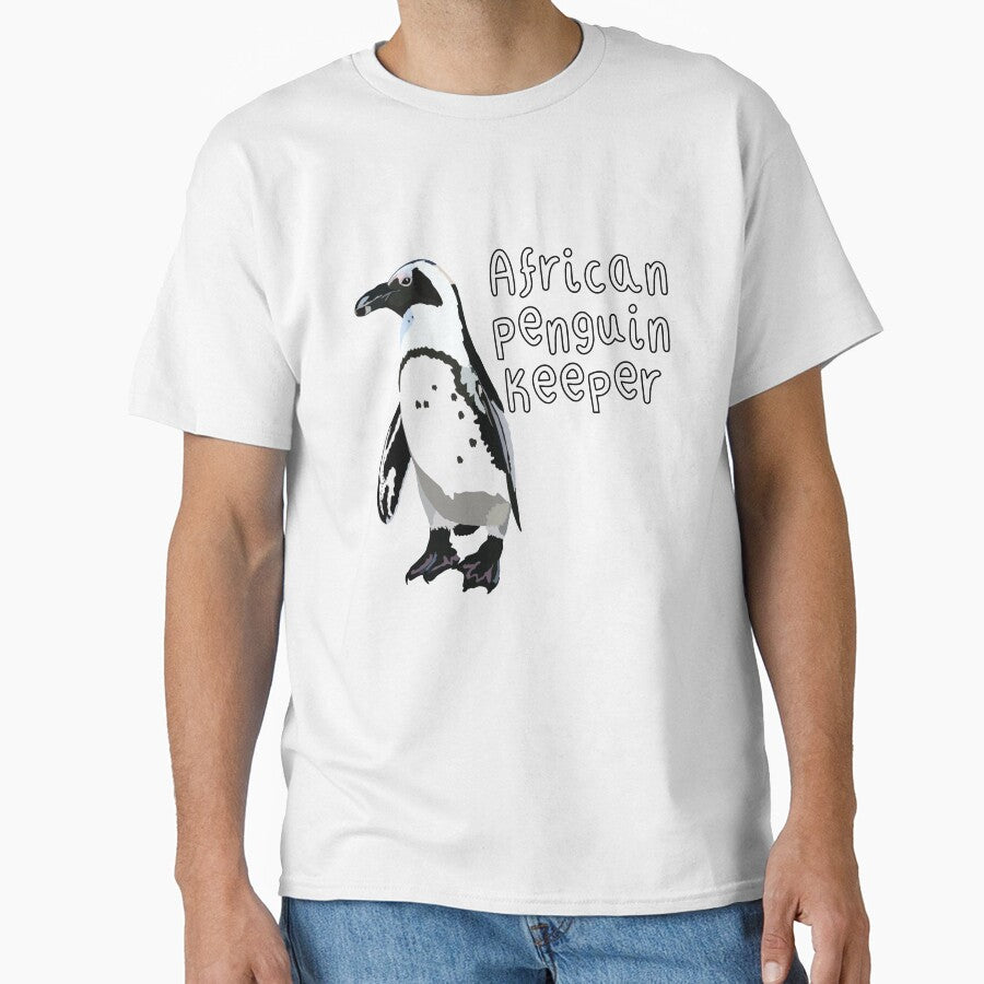 A is for African Penguin Keeper,African Penguin Keeper Design – Dedicated Care and Conservation of Coastal Seabirds Artwork by PrettylittlepastelUk