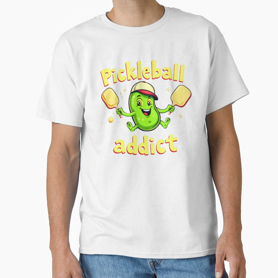 funny Pickle ball addict by VividDripCo