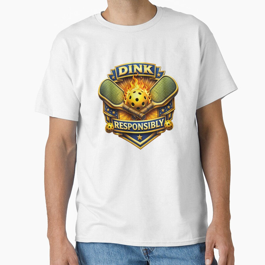 Dink Responsibly | Funny Pickleball Gift for Addicted Players by Pickleball Addicts Club