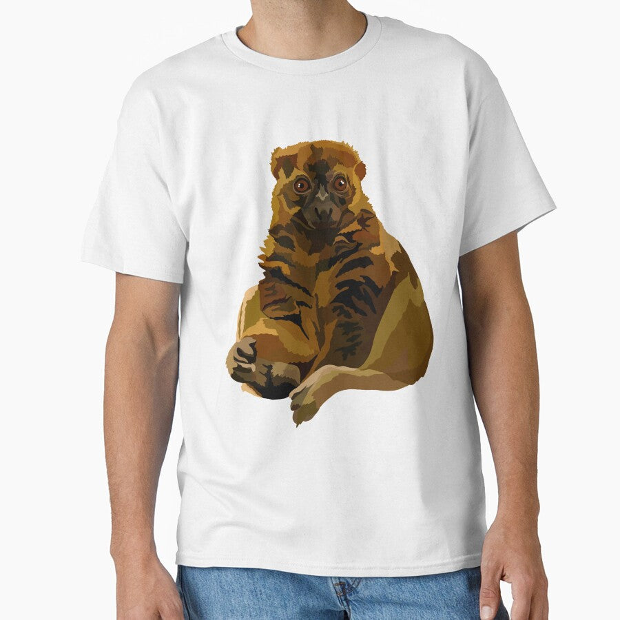 B is for Bamboo Lemur,Bamboo Lemur Artwork – Unique Primate Illustration and Madagascar Wildlife Design by PrettylittlepastelUk
