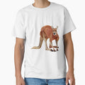 R is for Red Kangaroo,Red Kangaroo Artwork – Iconic Australian Marsupial Illustration and Outback Wildlife Design by PrettylittlepastelUk