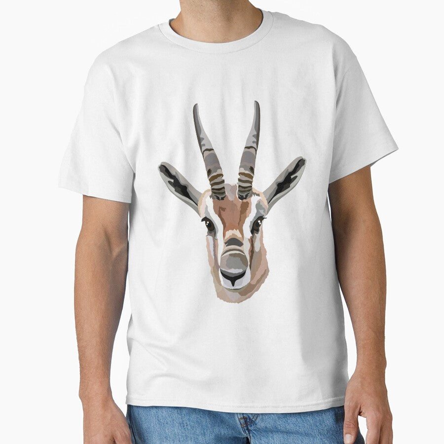 S is for Spekes Gazelle, Speke’s Gazelle Illustration – Rare African Antelope Wildlife Art by PrettylittlepastelUk