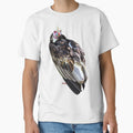 W is for White Headed Vulture, White-Headed Vulture Illustration – Striking African Scavenger Bird Wildlife Art by PrettylittlepastelUk