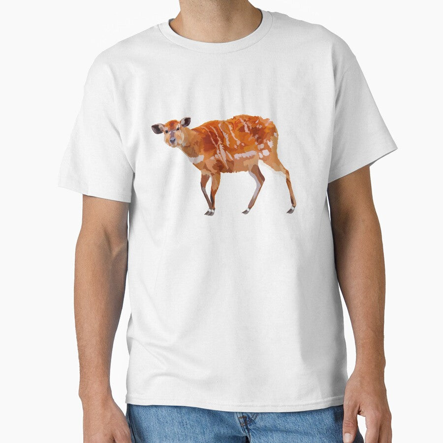 S is for Sitatunga,Sitatunga Artwork – Wetland Antelope Illustration and African Wildlife Design by PrettylittlepastelUk