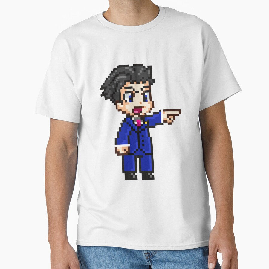Phoenix Wright Pixel Sprite by pixelcadia
