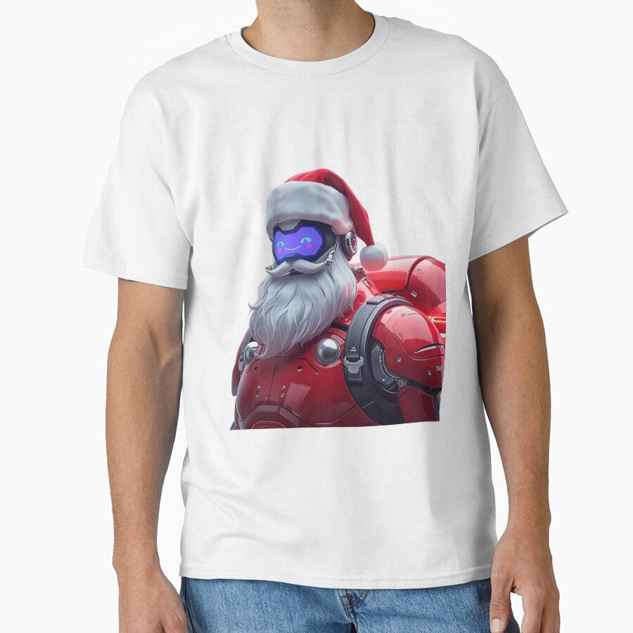 Cyber Santa Future Christmas Robot by sa-prints