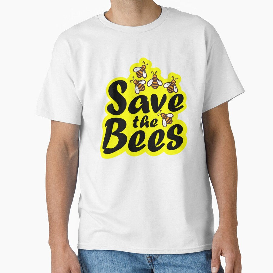 Save The Bees Nature Earth bumblebee honeybee insect global warming by dmr studio