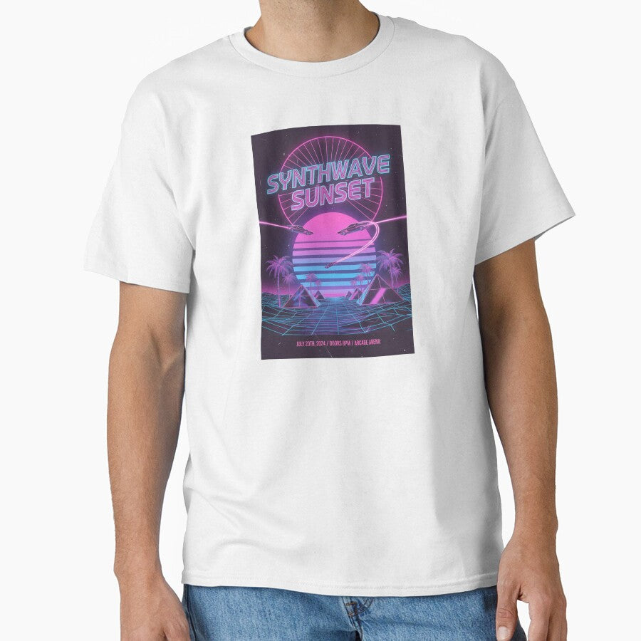 Synthwave Sunset Neon Night by dreephic22