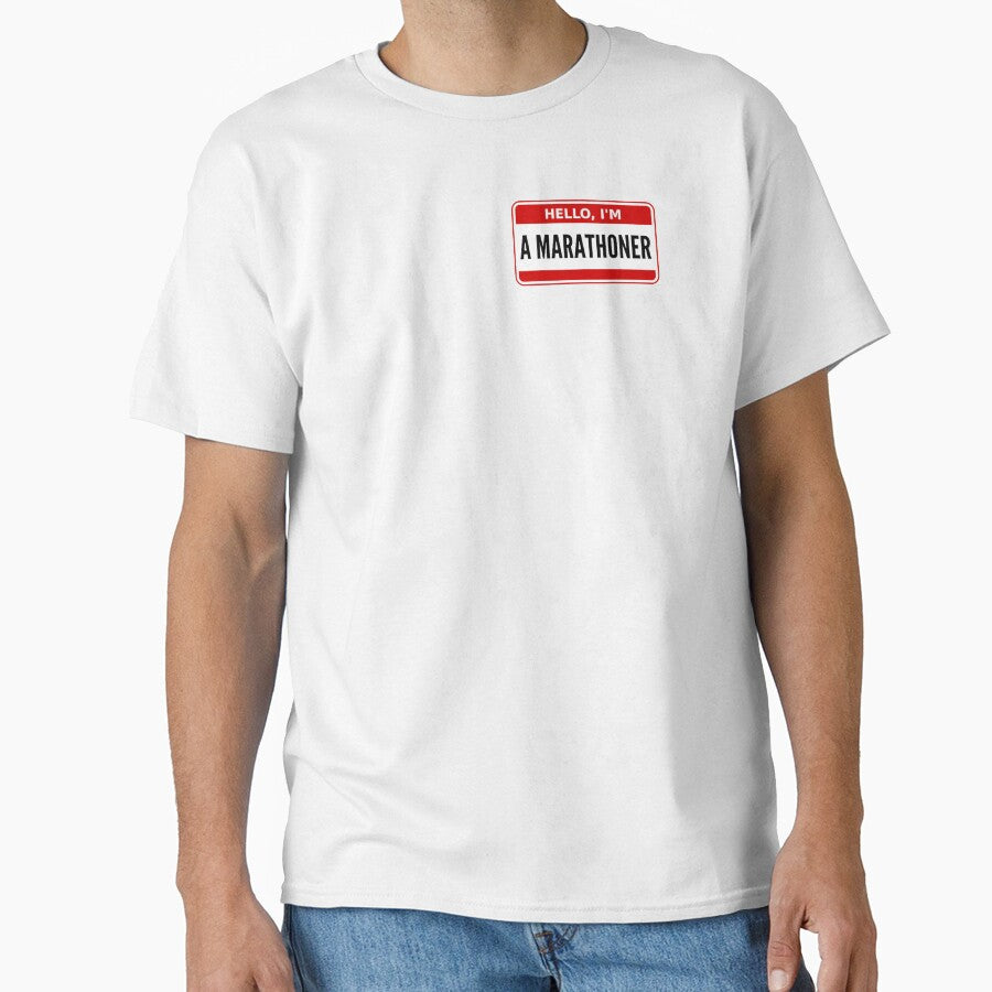Name Tag Marathoner by Runner's High