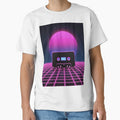 Retro Vaporwave Cassette Tape Neon Sunset 80s Synthwave Grid Aesthetic by WHITE FLAME PRINTS