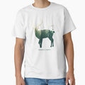 Preserve & Protect Deer Silhouette National Park Nature Double Exposure Forest Save the Environment Climate Change Wilderness Hiking Camping by lanynx design