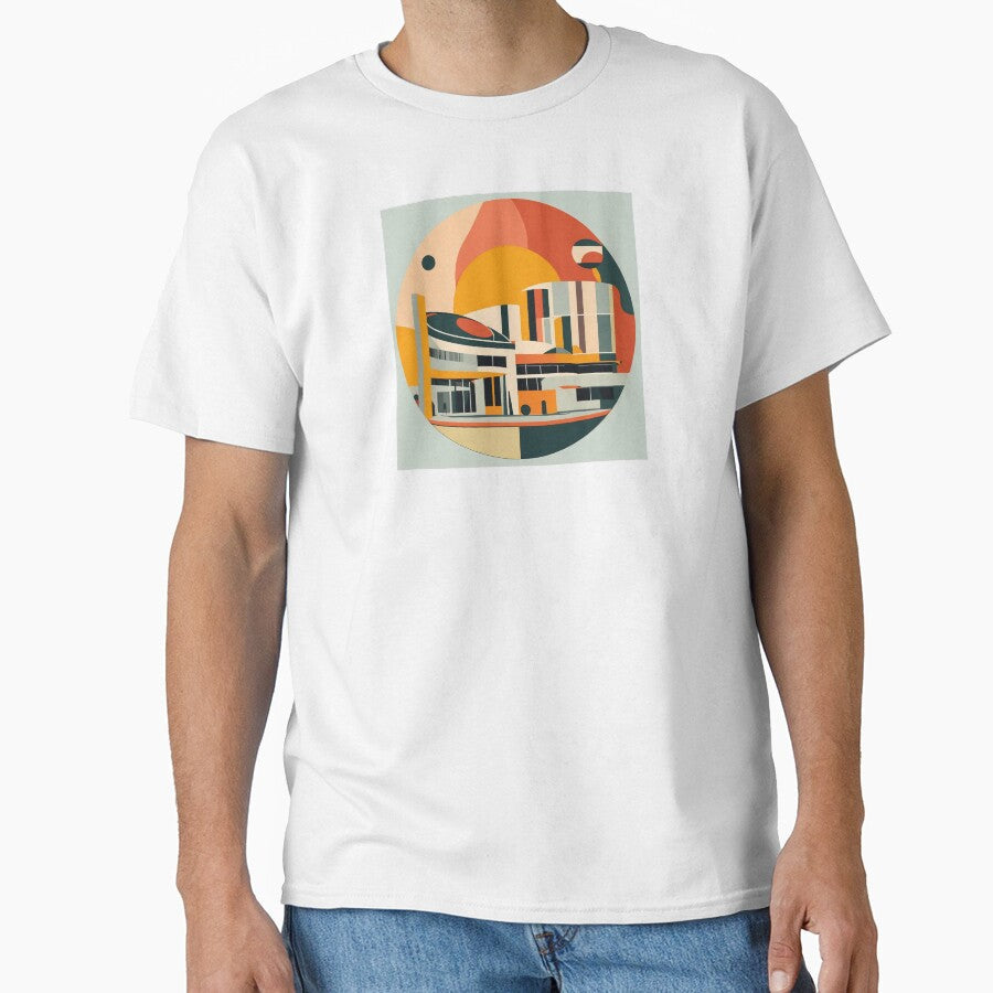 Scientific museum | geometric buildings by Phoenix-Textile