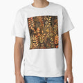 Golden Earth Tones Boho Leaves Designs Digital Art by DEC02