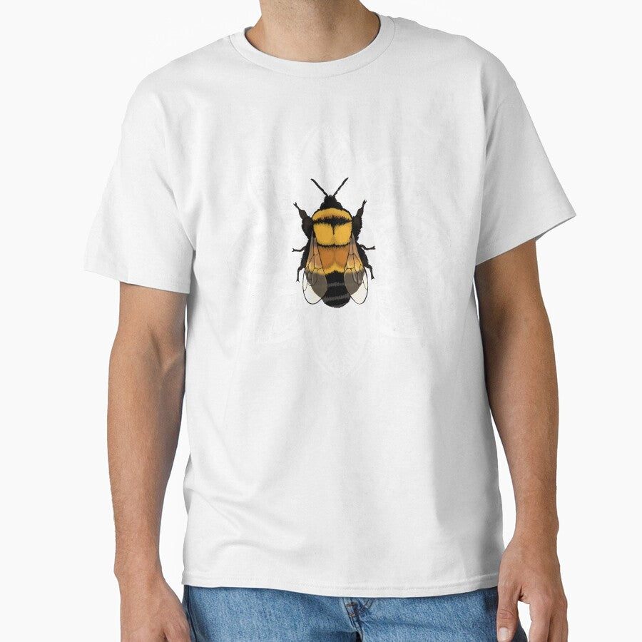 Bumblebee Mandala Flower - Endangered Species - Rusty Patched Bumblebee by Caitlin Cahill